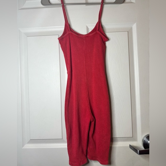 Red Corset Romper / Fashion Nova - Picture 6 of 6